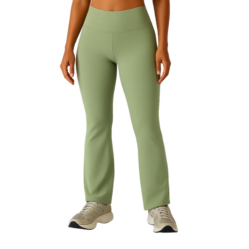 Pantalon taille haute à jambe large avec taille slim - Image 2