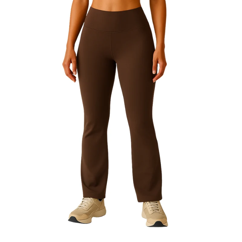 Pantalon taille haute à jambe large avec taille slim - Image 4