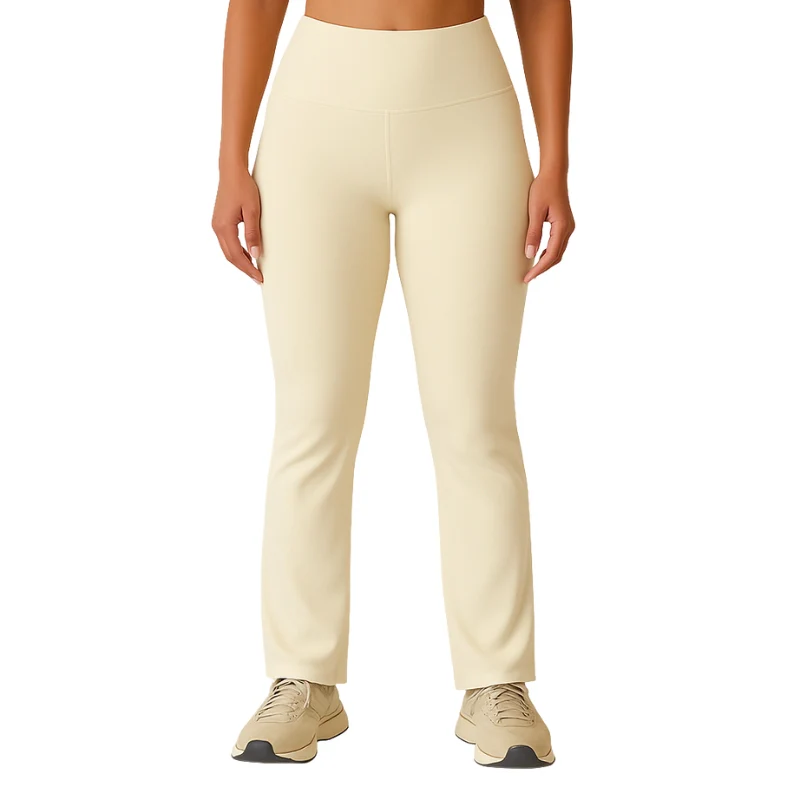 Pantalon taille haute à jambe large avec taille slim - Image 5