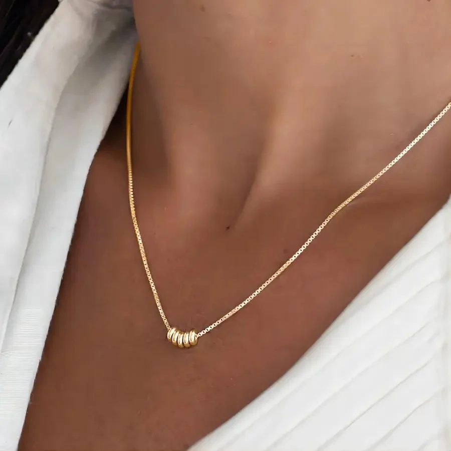 Scarlett - Collier élégant plaqué or 18 carats - Image 4