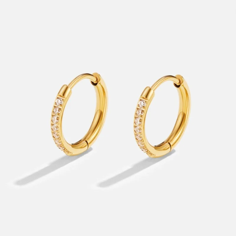 Boucles d'Oreilles Créoles Étincelantes