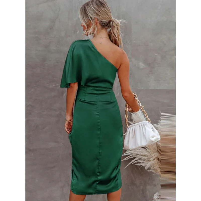 Robe Ajustée à Une Épaule - Image 6