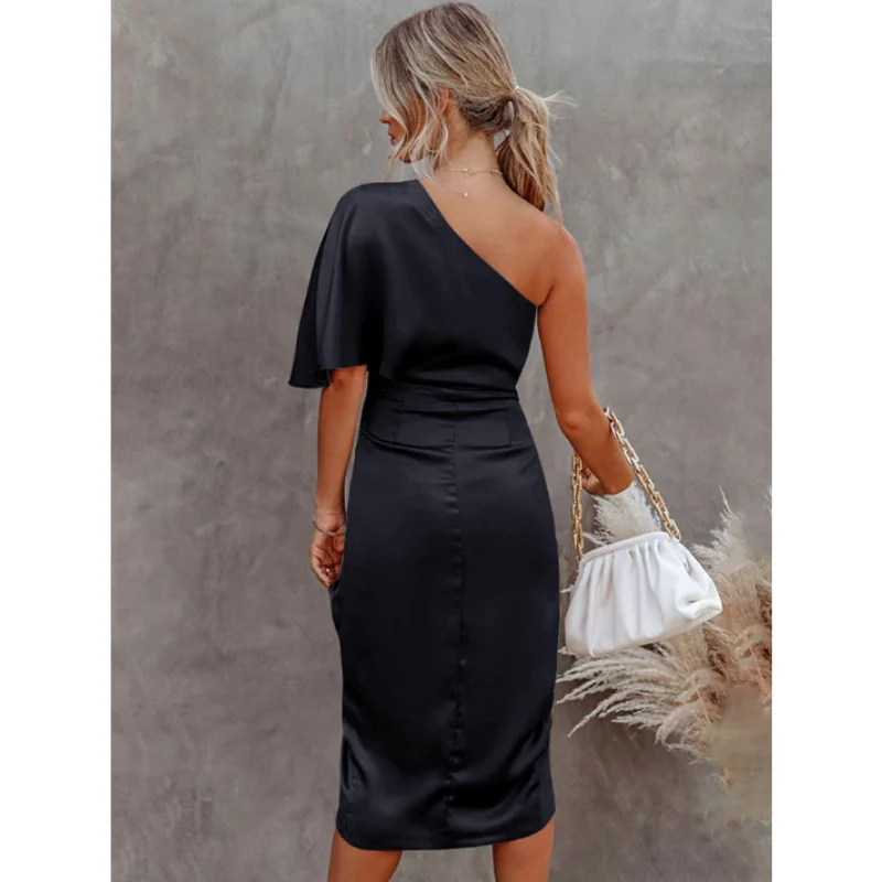 Robe Ajustée à Une Épaule - Image 7