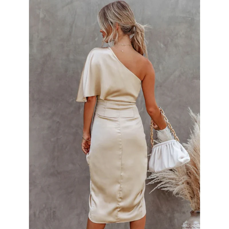 Robe Ajustée à Une Épaule - Image 8