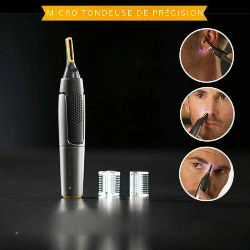 Tondeuse de Précision Ultra-Fine pour Barbe, Nez et Sourcils - Image 3