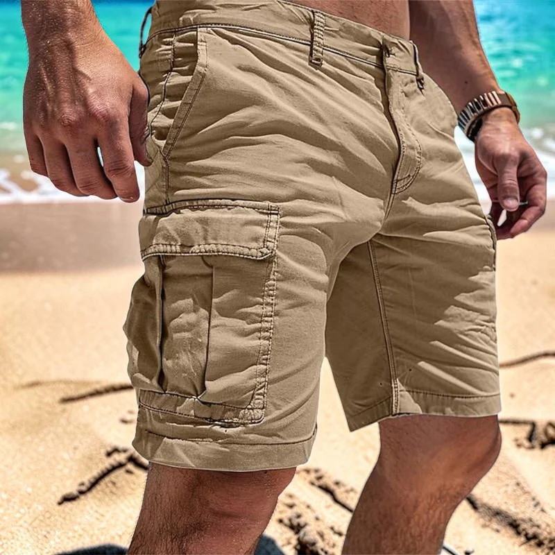 Short pour homme arrivant au genou et doté de plusieurs poches - Image 6