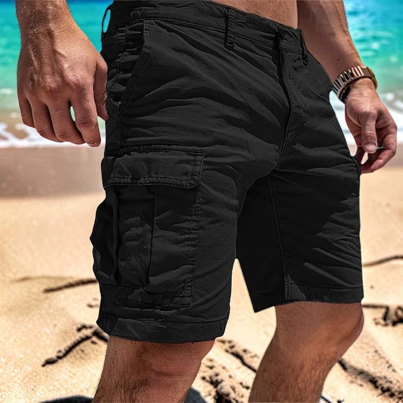 Short pour homme arrivant au genou et doté de plusieurs poches - Image 7
