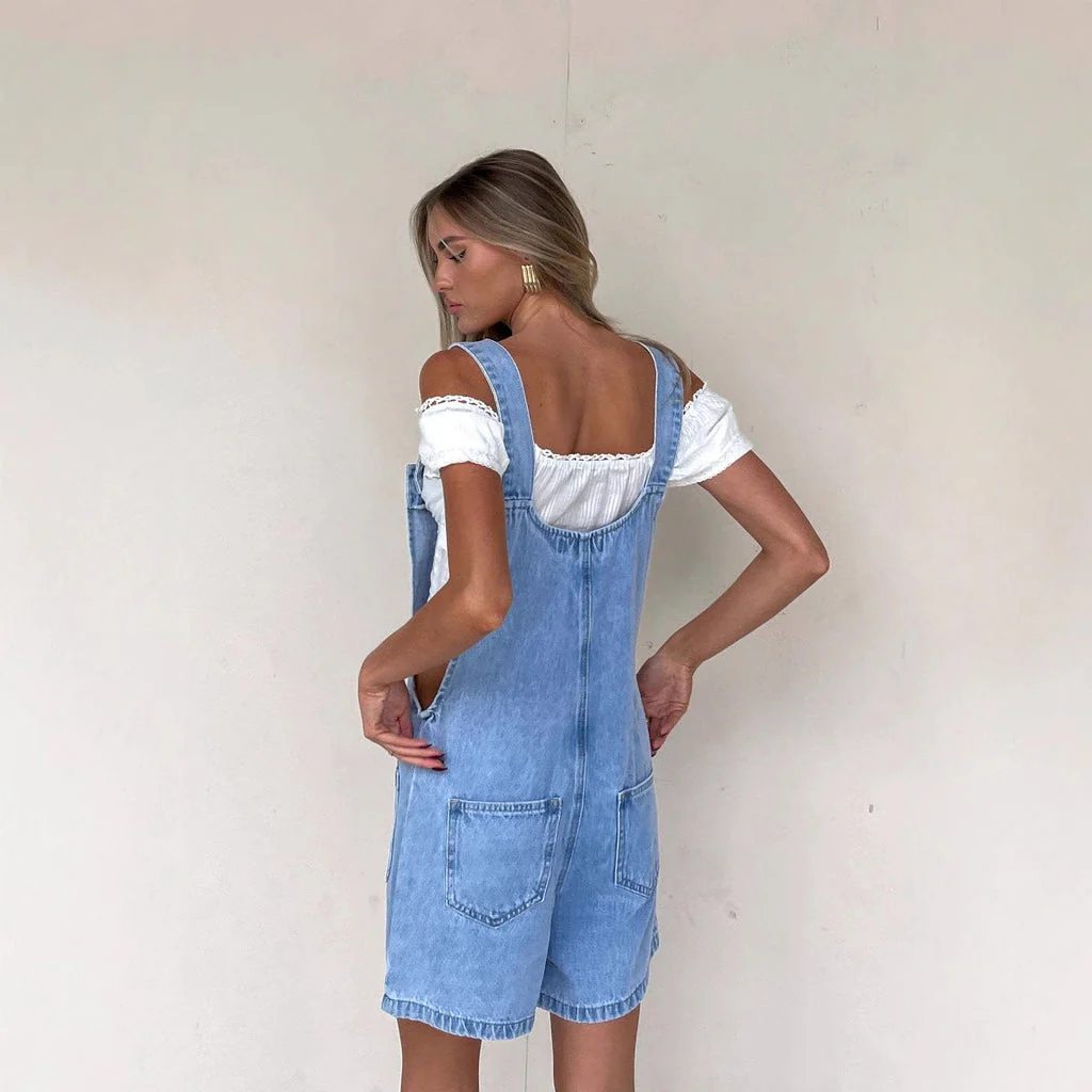 Sienna – Combinaison décontractée avec taille cintrée et patte de boutonnage classique - Image 2