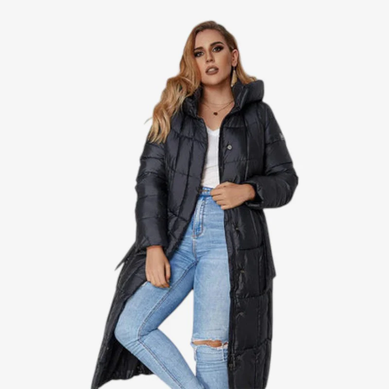 Sienna – Manteau à Capuche Zippé à Manches Longues avec Poches - Image 2