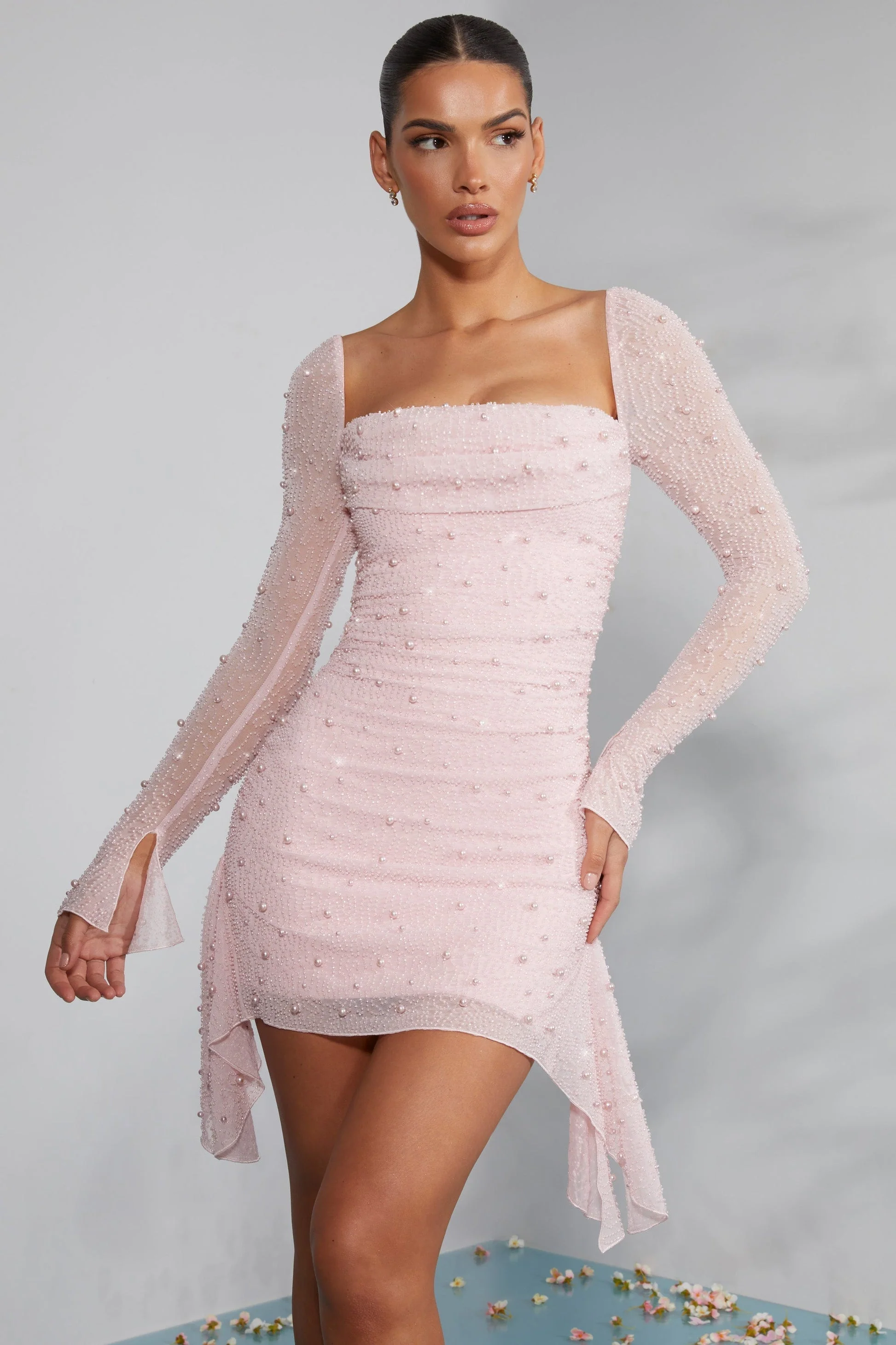 Robe ajustée femme encolure carrée - Image 8