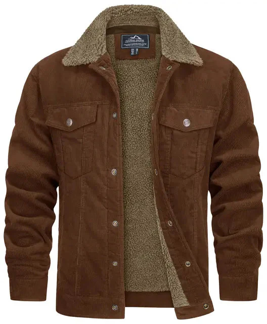 Veste en velours côtelé moderne pour un confort ultime