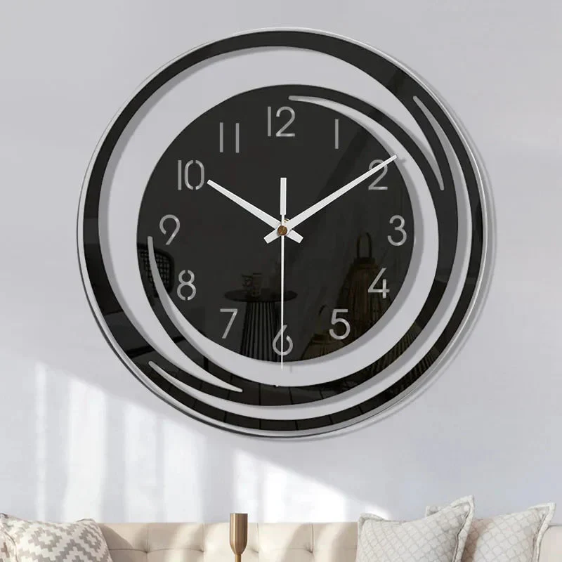 Horloge murale design circulaire silencieuse - Image 2