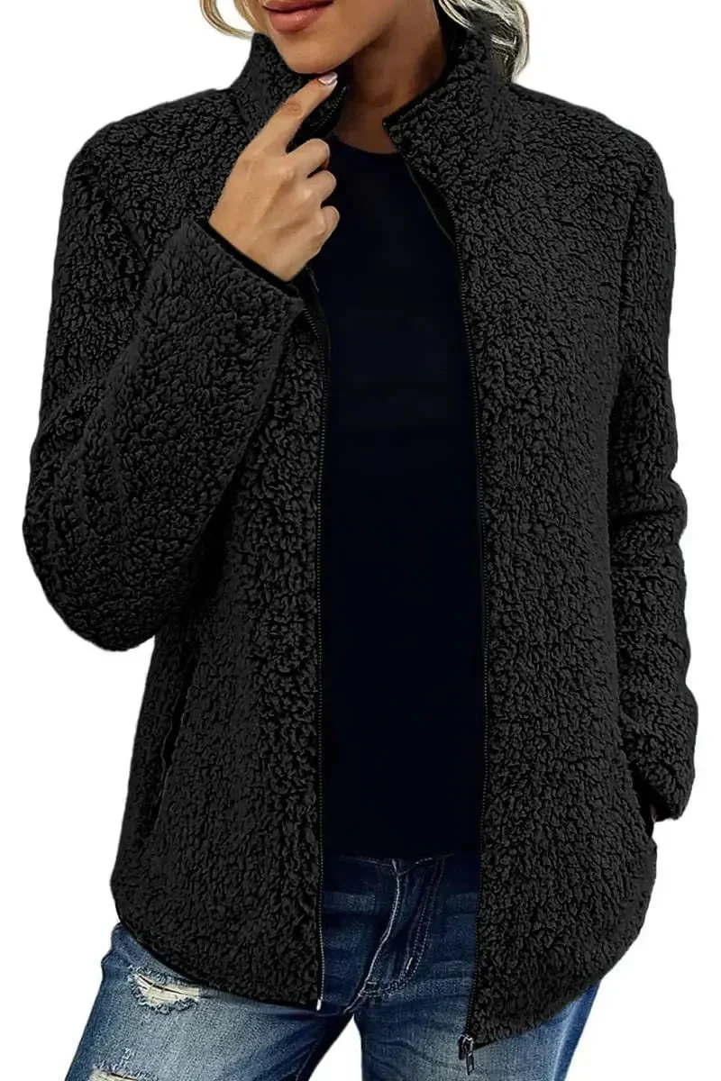 Gilet polaire douillet à col montant pour une chaleur élégante - Image 6