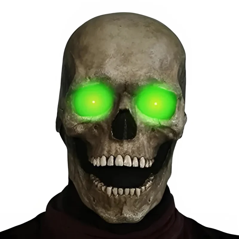 Masque Intégral en Latex avec Yeux Lumineux - Image 2
