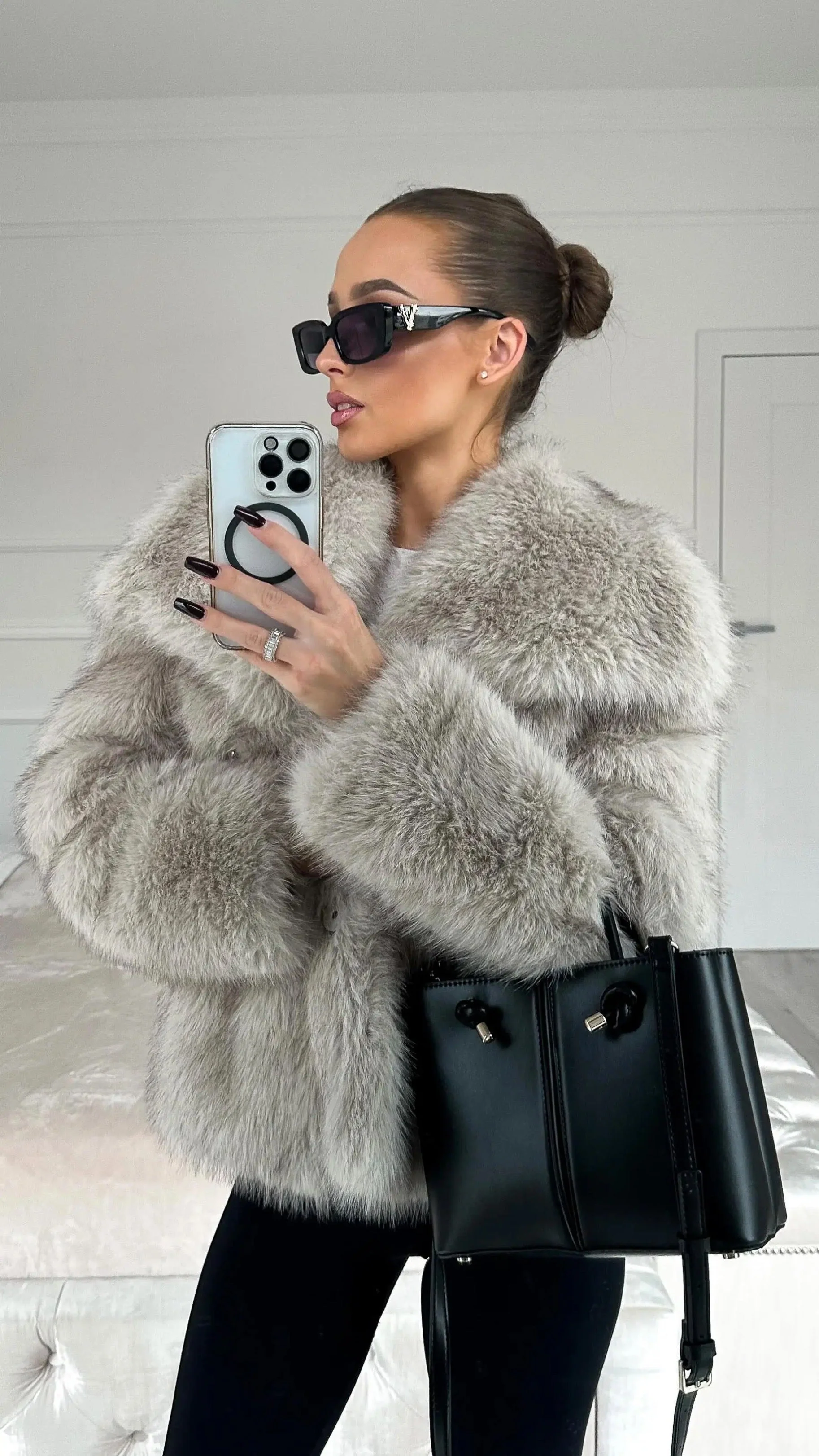 Veste en fausse fourrure luxueuse - Image 2