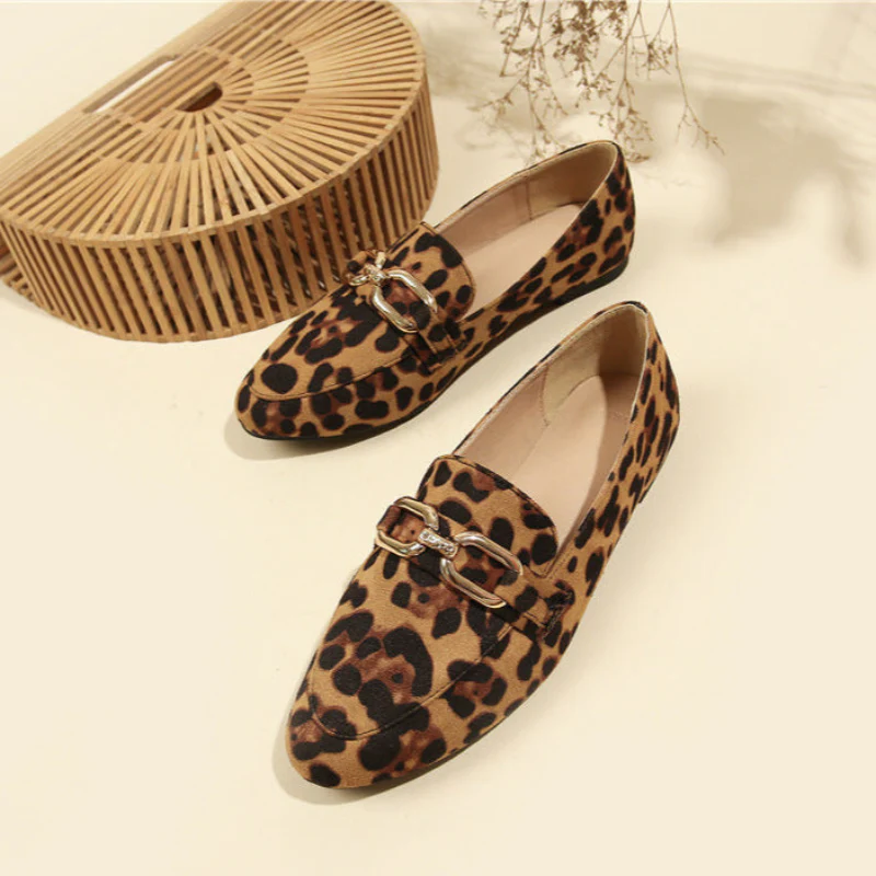 Sophia – Chaussures à Motif Léopard à Enfiler avec Bout Rond - Image 2
