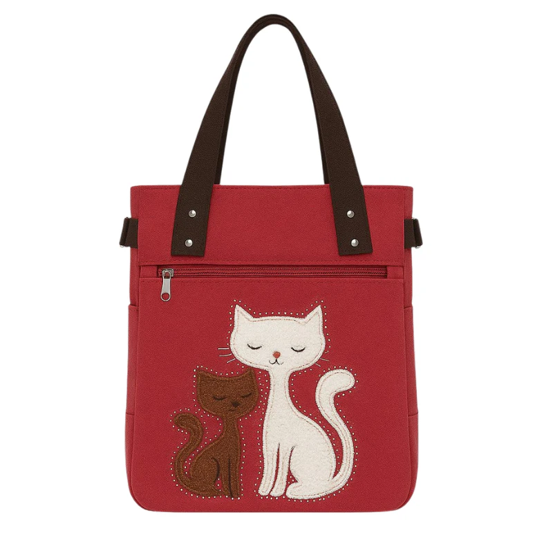 Sac fourre-tout Sophia avec imprimé chat - Image 4
