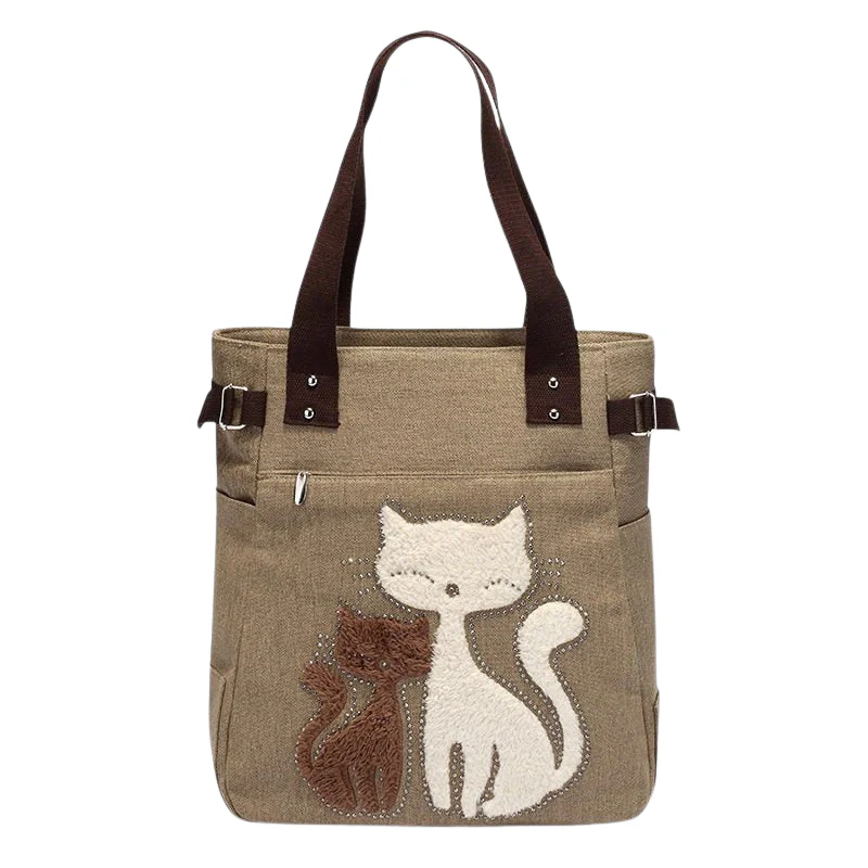 Sac fourre-tout Sophia avec imprimé chat - Image 6