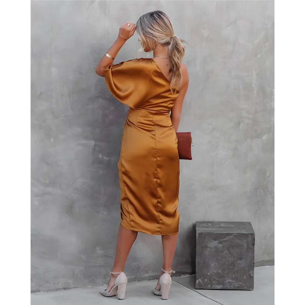 Robe Asymétrique Sophia à Une Épaule - Image 13
