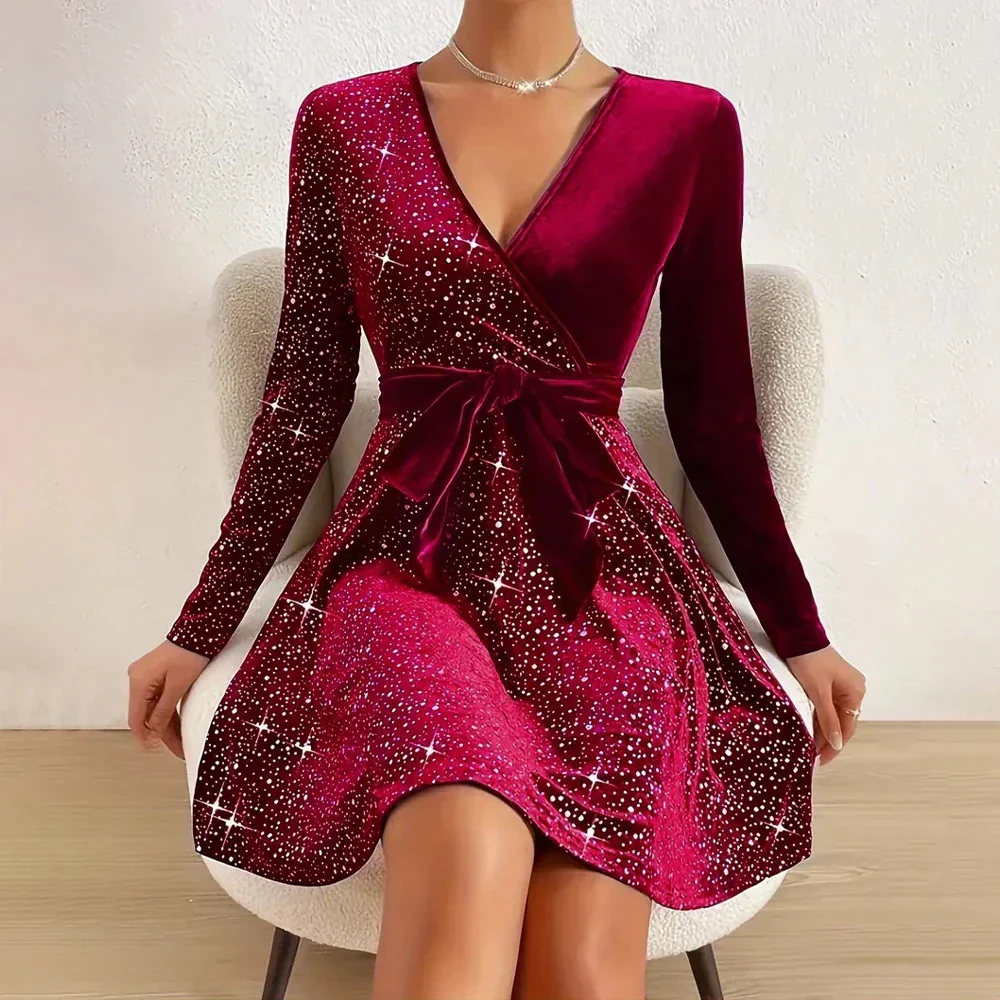 Robe Élégante à Manches Longues - Image 5