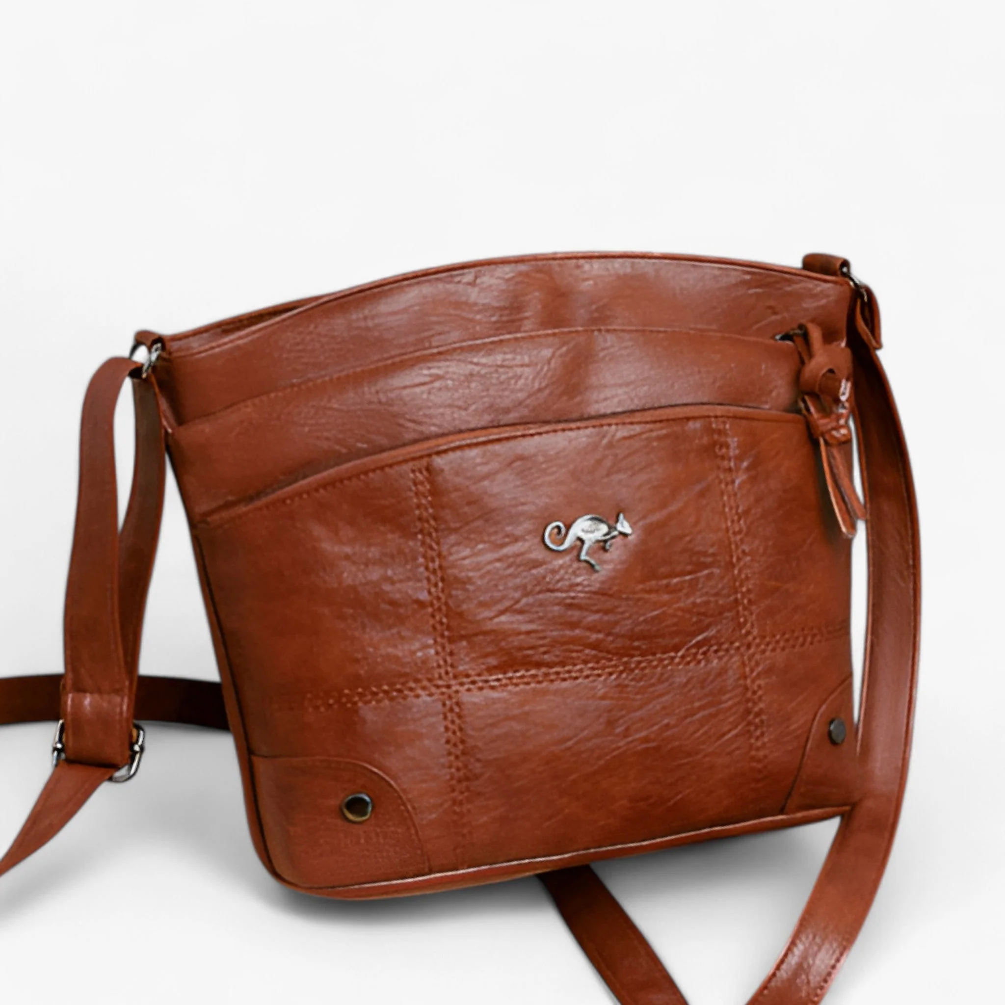 Sac bandoulière Sophia élégant réglable poches zippées - Image 3