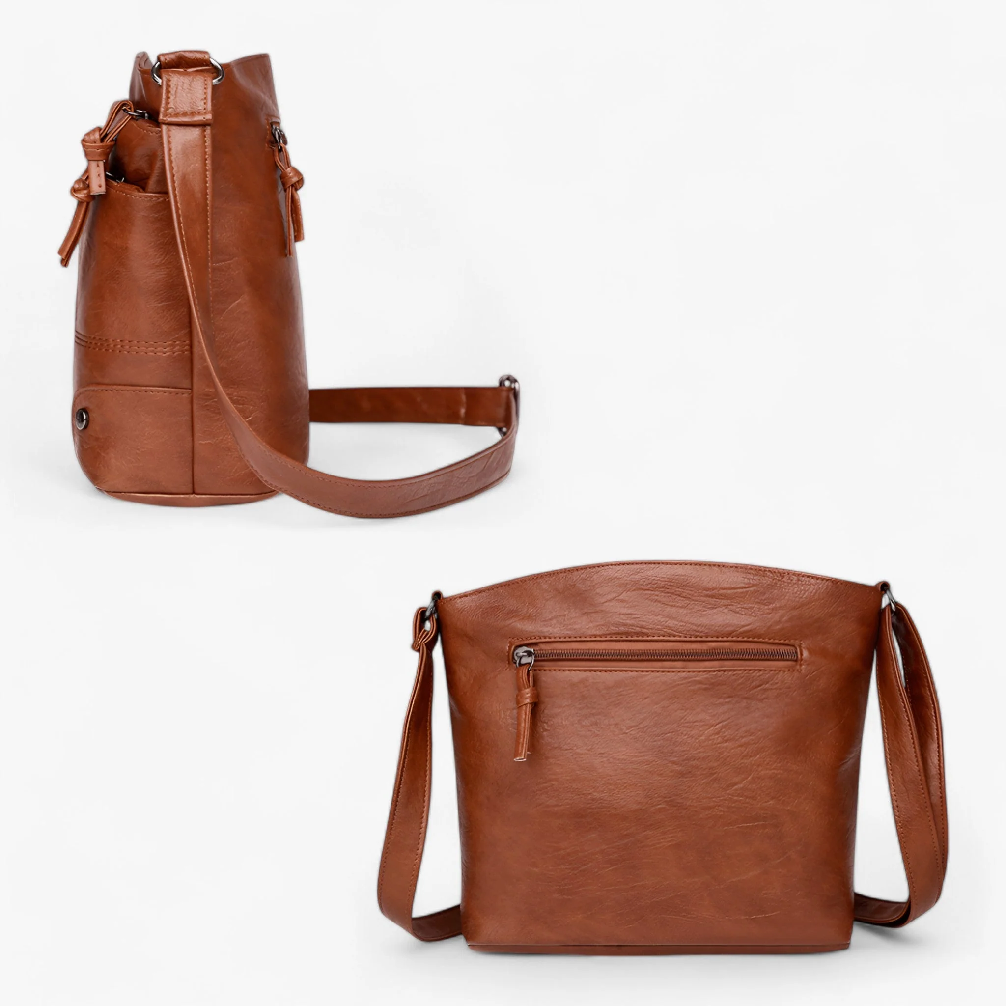 Sac bandoulière Sophia élégant réglable poches zippées - Image 4