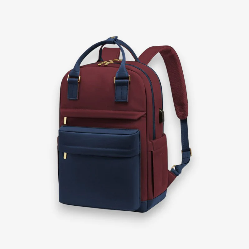 Sac à dos avec port USB et compartiments organisés