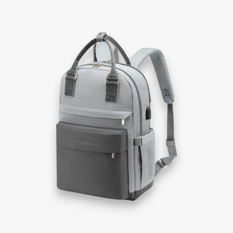 Sac à dos avec port USB et compartiments organisés - Image 5
