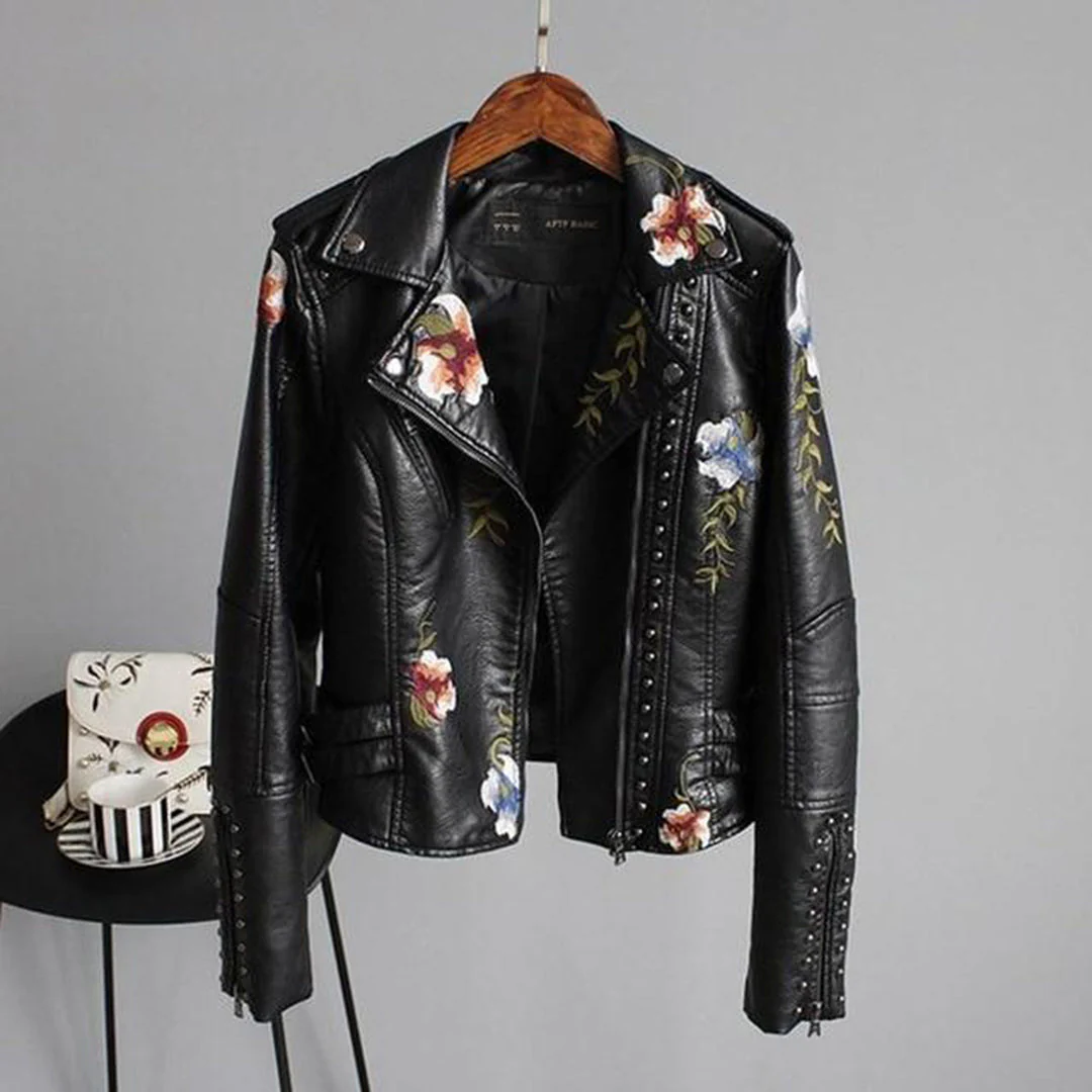 Veste Sophia imprimé floral manches longues fermeture éclair - Image 2