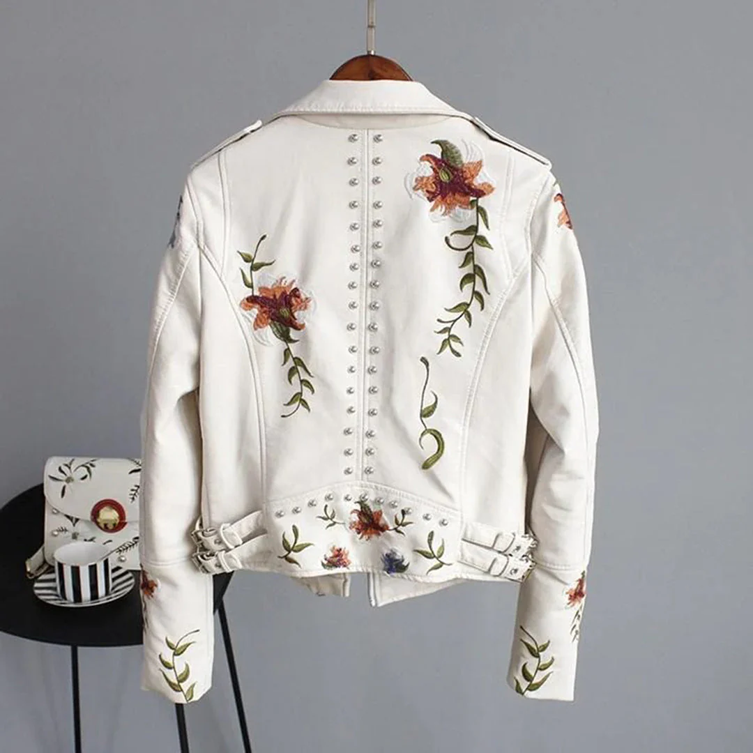 Veste Sophia imprimé floral manches longues fermeture éclair - Image 4