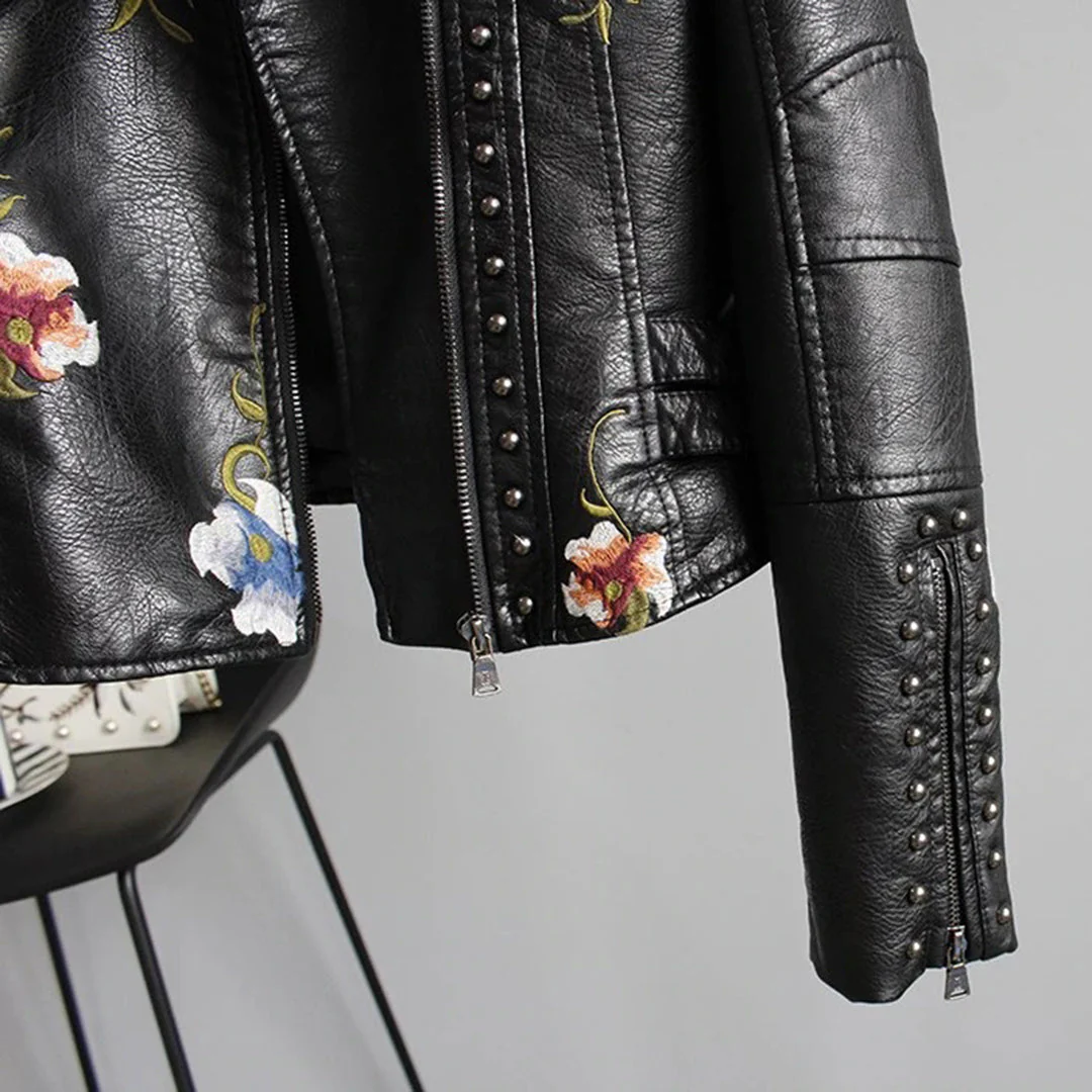 Veste Sophia imprimé floral manches longues fermeture éclair - Image 8