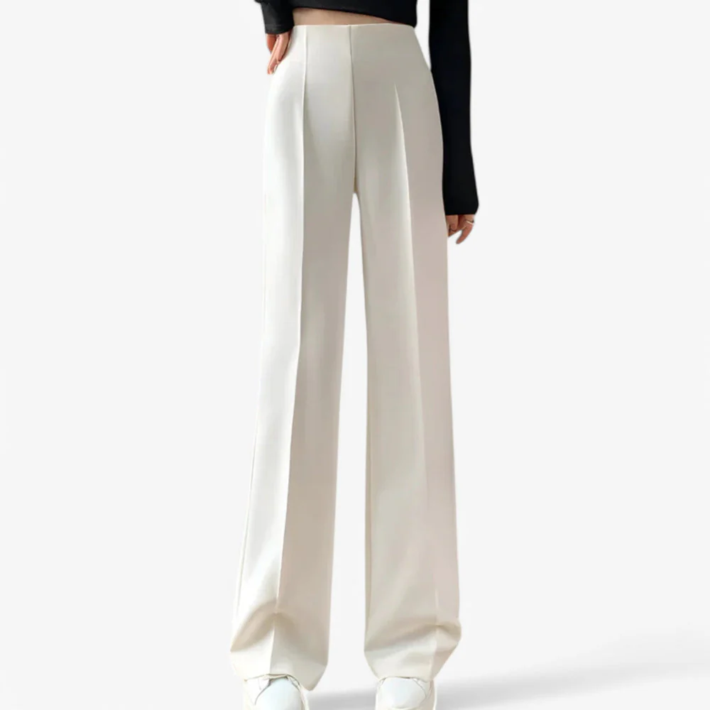 Pantalon plissé taille haute femme - Image 2