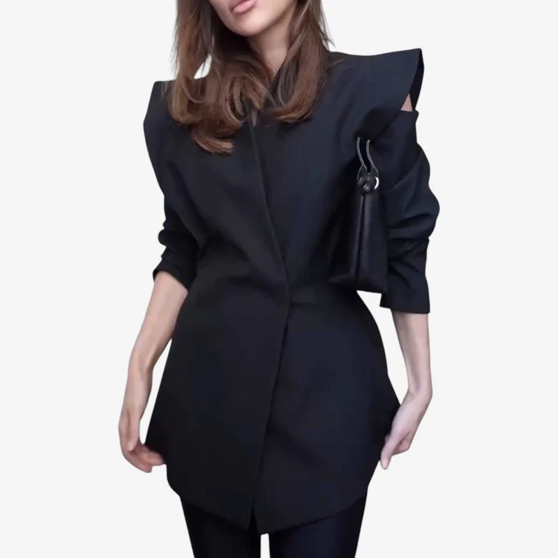 Soraya – Blazer croisé à manches longues et col en V - Image 2
