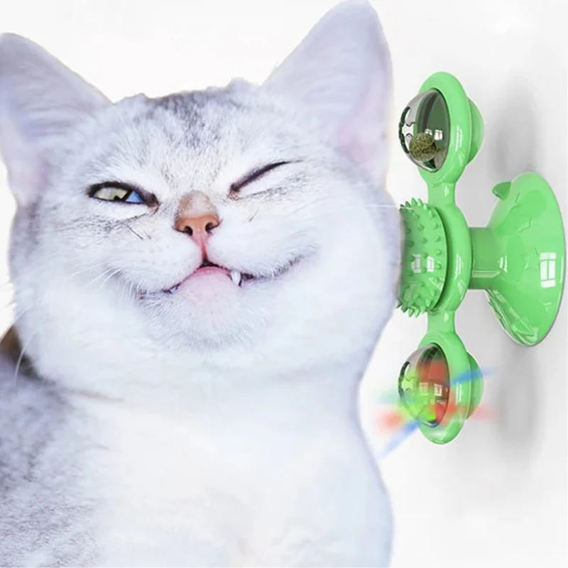 Jouet rotatif lumineux pour chat - Image 6