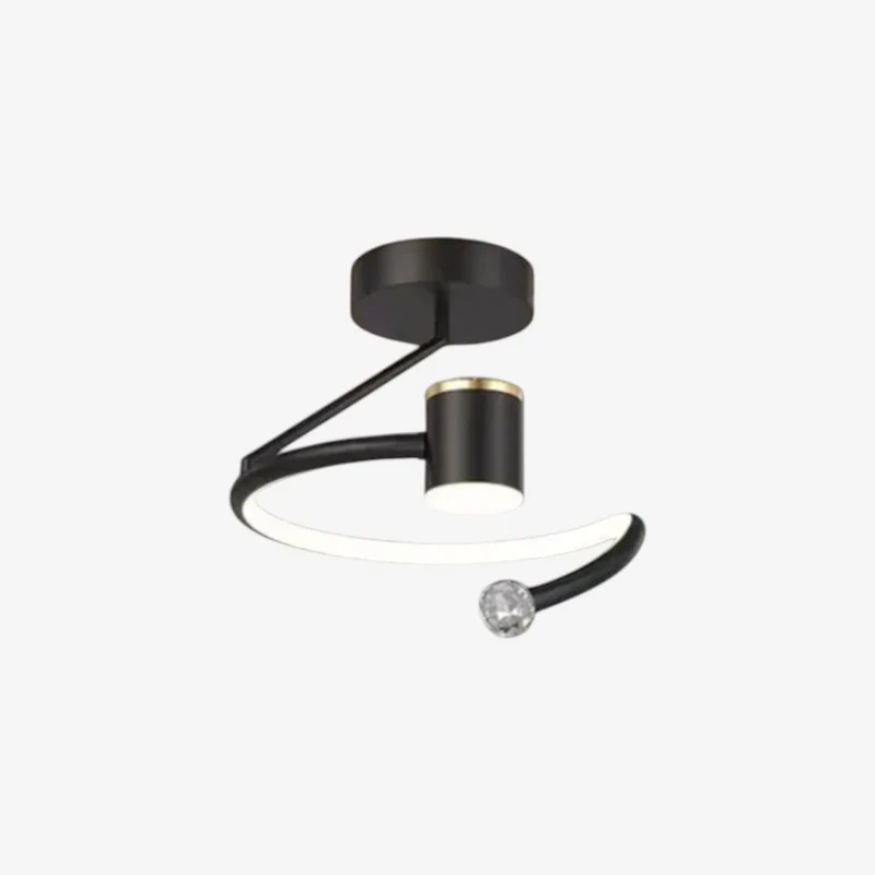 Plafonnier LED motif ciel étoilé design plat
