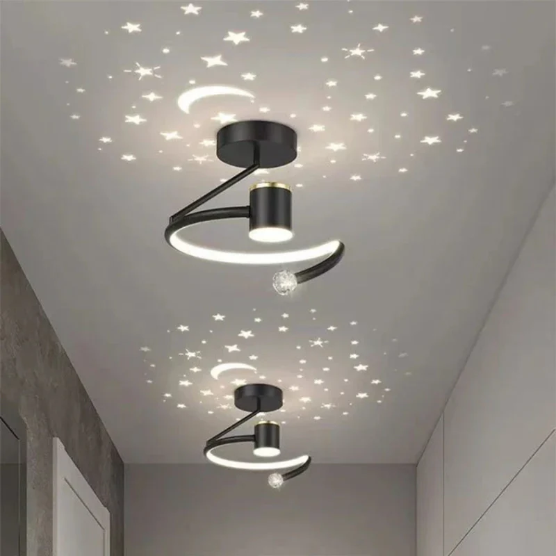 Plafonnier LED motif ciel étoilé design plat - Image 3