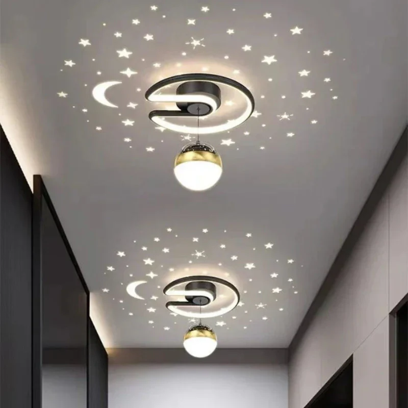 Plafonnier LED motif ciel étoilé design plat - Image 4