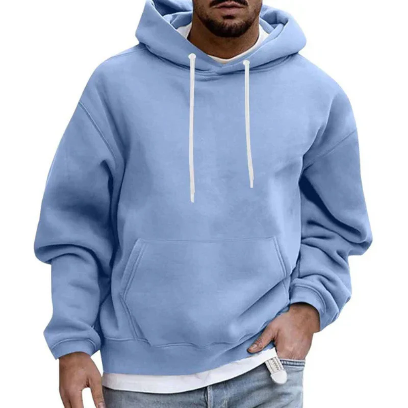 Sweat à capuche homme oversize manches longues - Image 2