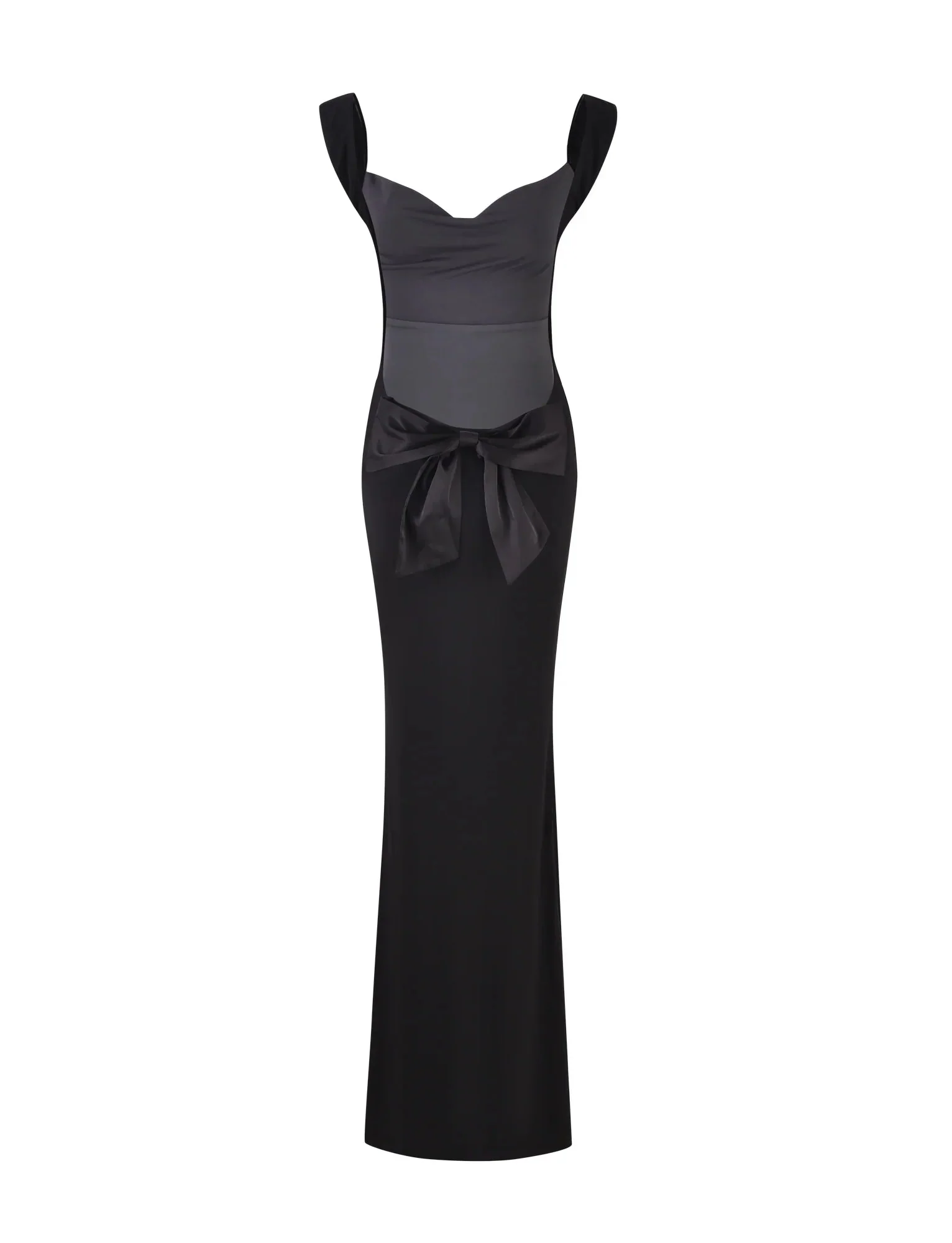 Robe longue femme dos nu avec bretelles réglables - Image 2