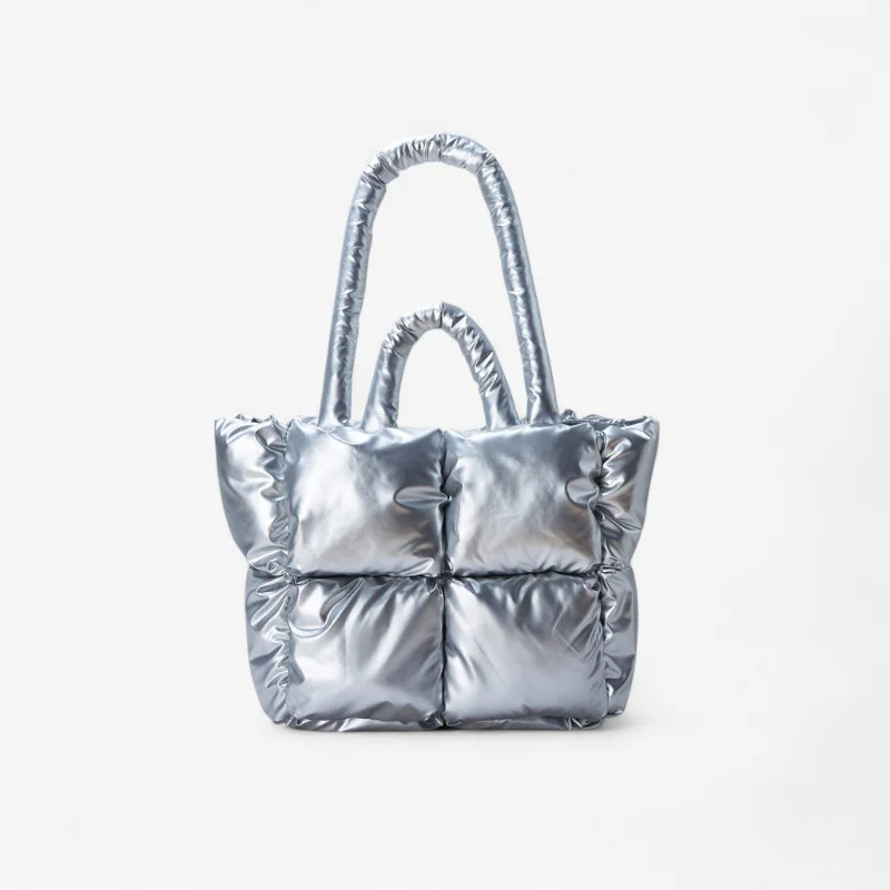 Sac bandoulière en cuir matelassé style puffer - Image 3