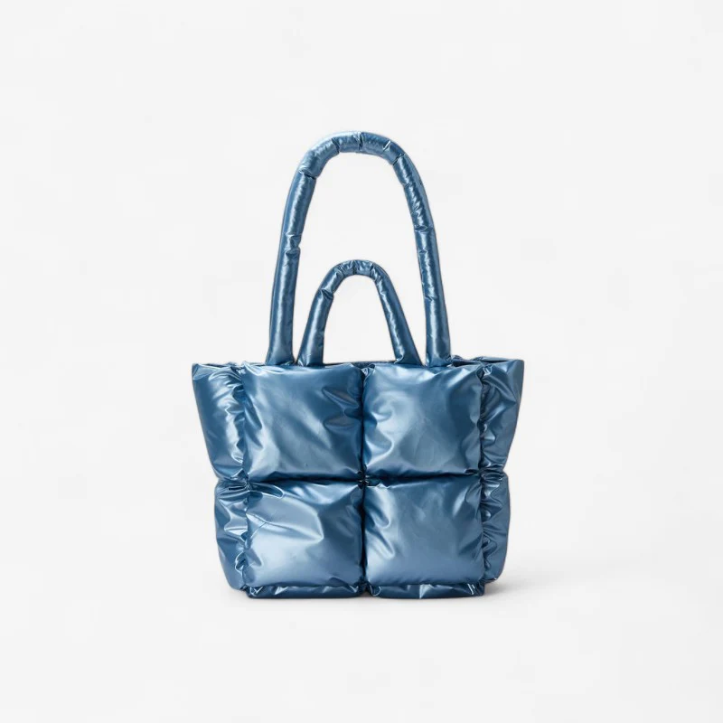 Sac bandoulière en cuir matelassé style puffer - Image 4