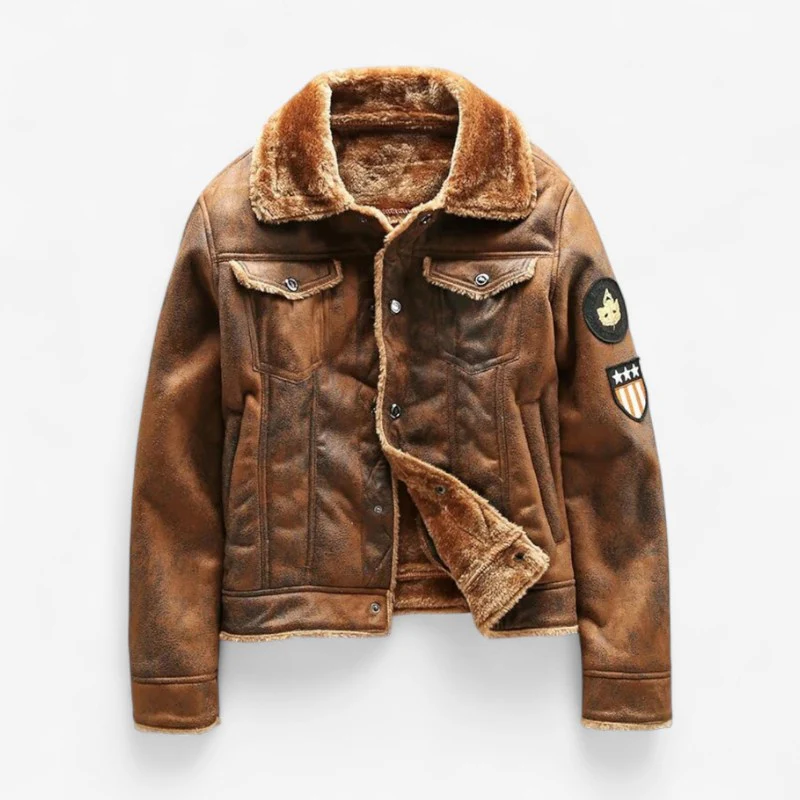 Veste homme doublée en polaire manches longues avec poches - Image 2