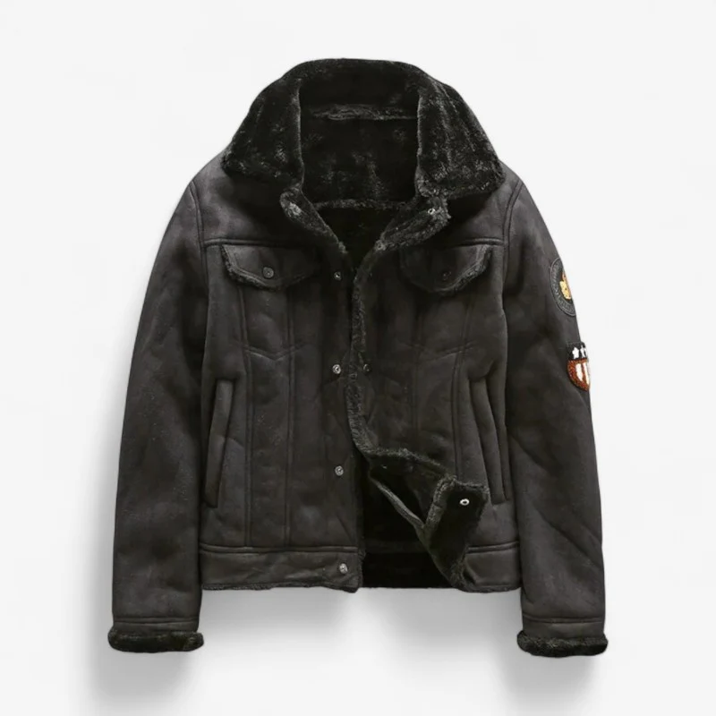Veste homme doublée en polaire manches longues avec poches - Image 3