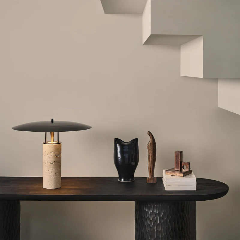 Lampe champignon LED avec socle effet marbre - Image 3