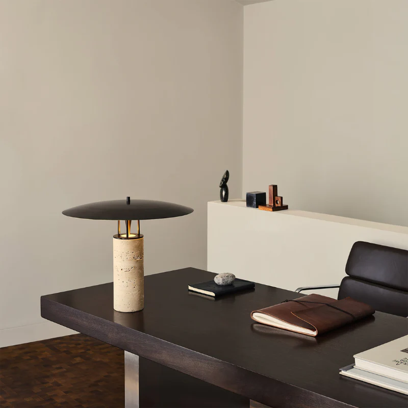 Lampe champignon LED avec socle effet marbre - Image 4