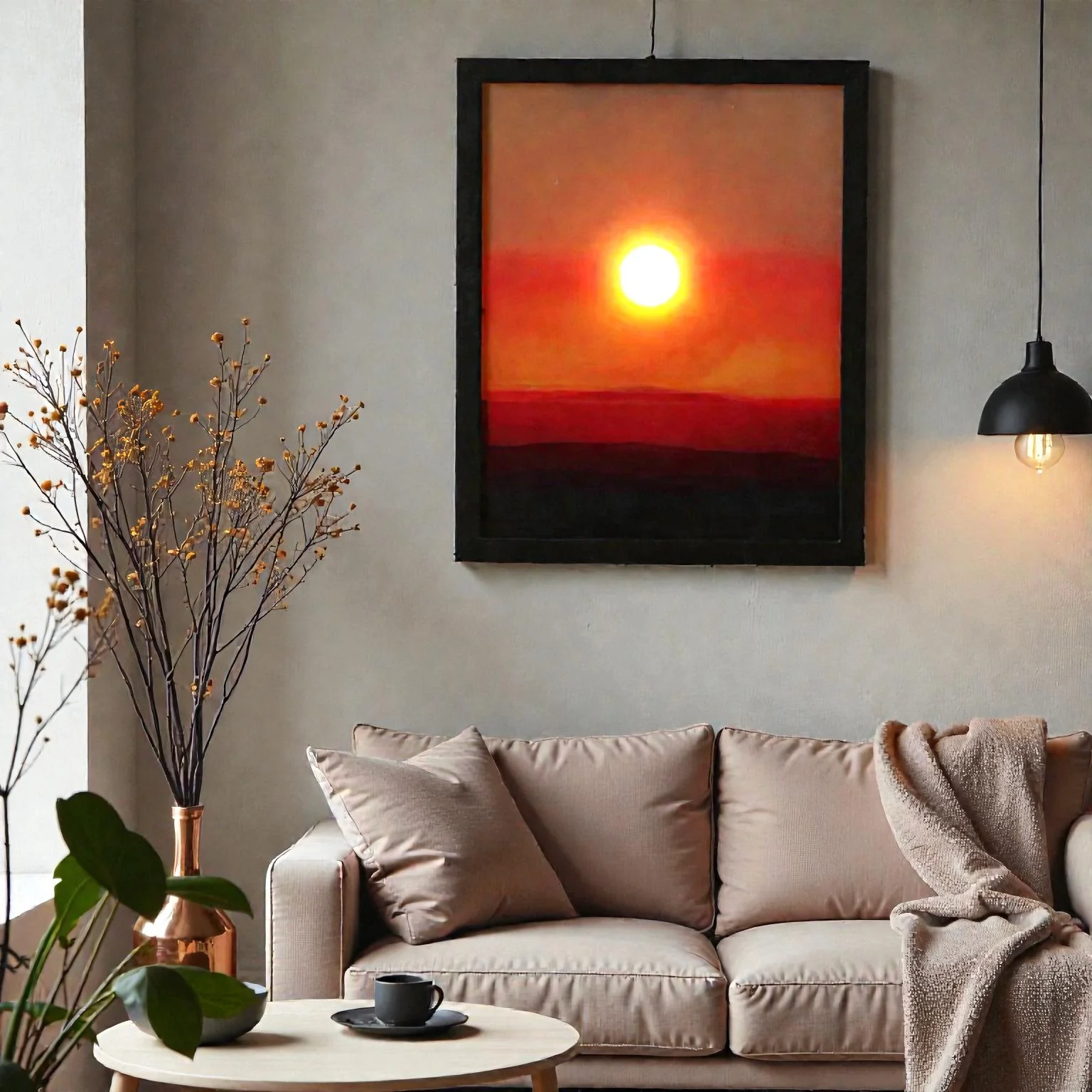 Lampe murale LED effet coucher de soleil - Image 4