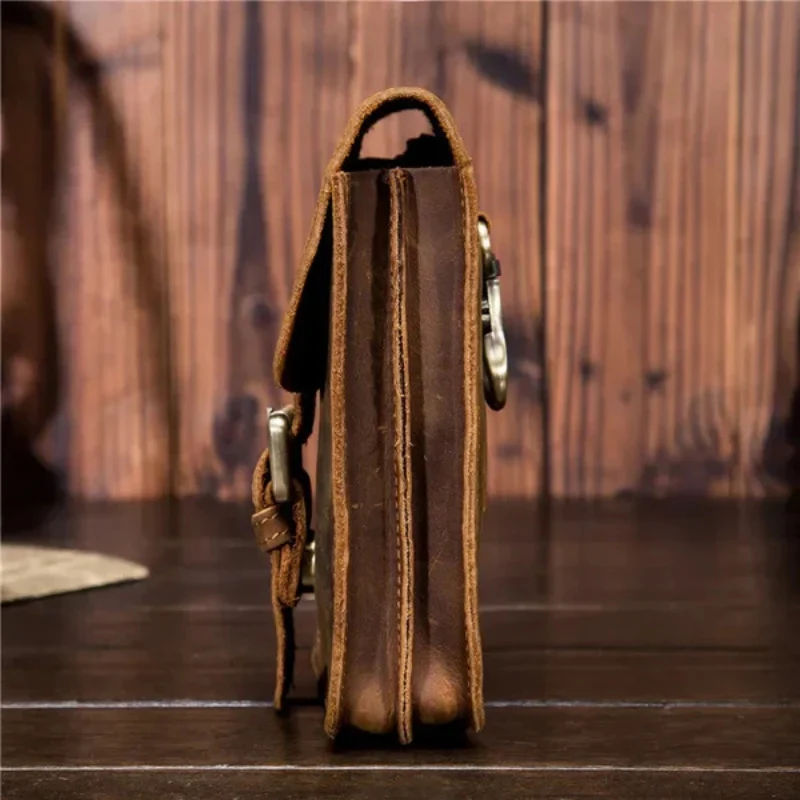 Sac ceinture grande capacité en cuir avec boucle réglable - Image 5