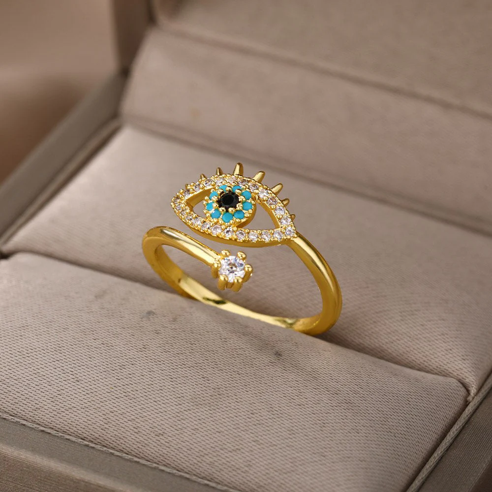 Bague ajustable mauvais œil