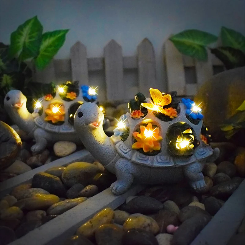 Décoration tortue LED pour jardin - Image 2