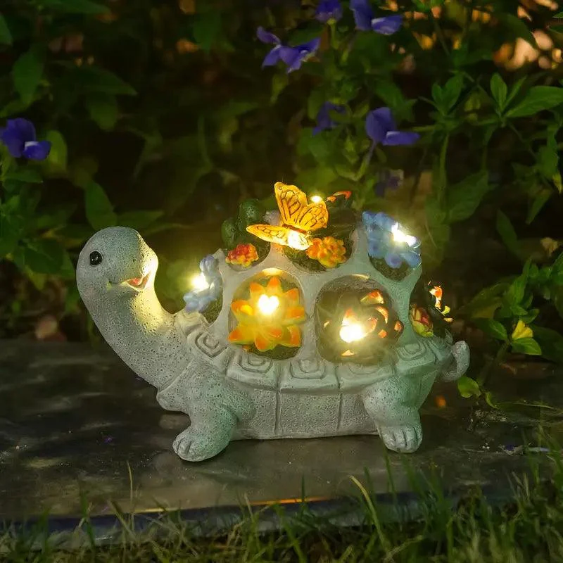 Décoration tortue LED pour jardin - Image 3